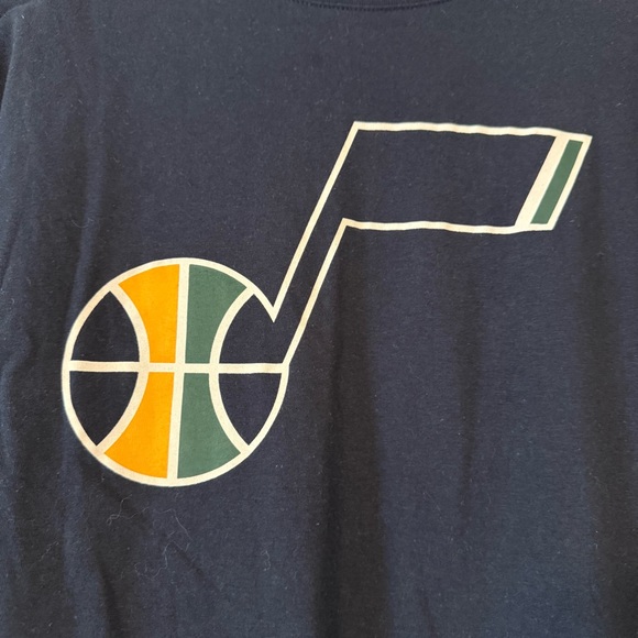 NWT 47 Brand Women’s NBA Utah Jazz Long Sleeve Tee - Navy and Gold - Picture 3 of 8